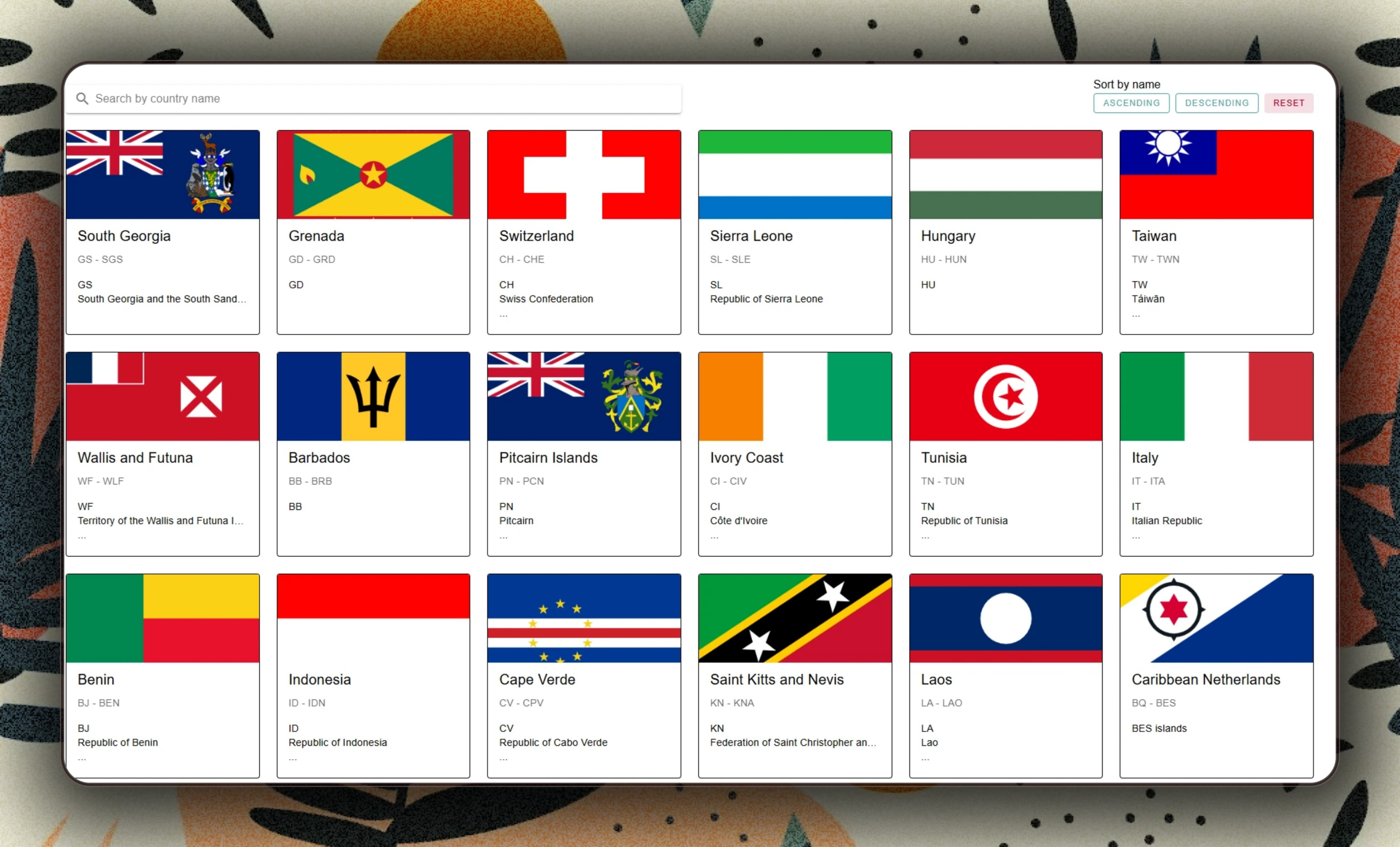 Global Country Explorer