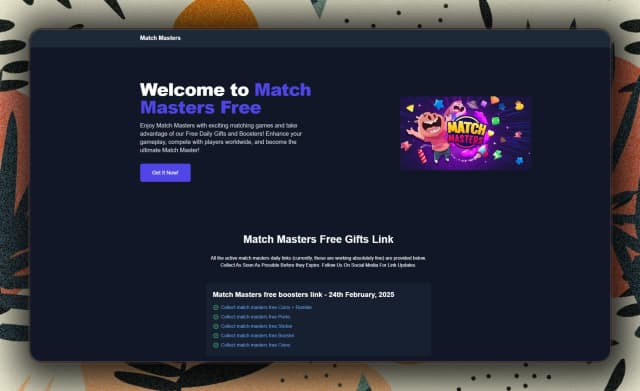 Match Masters Reward Hub